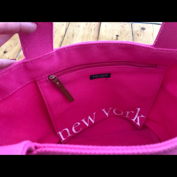 Kate Spade Canvas Tote Pink - Picture 6 of 6